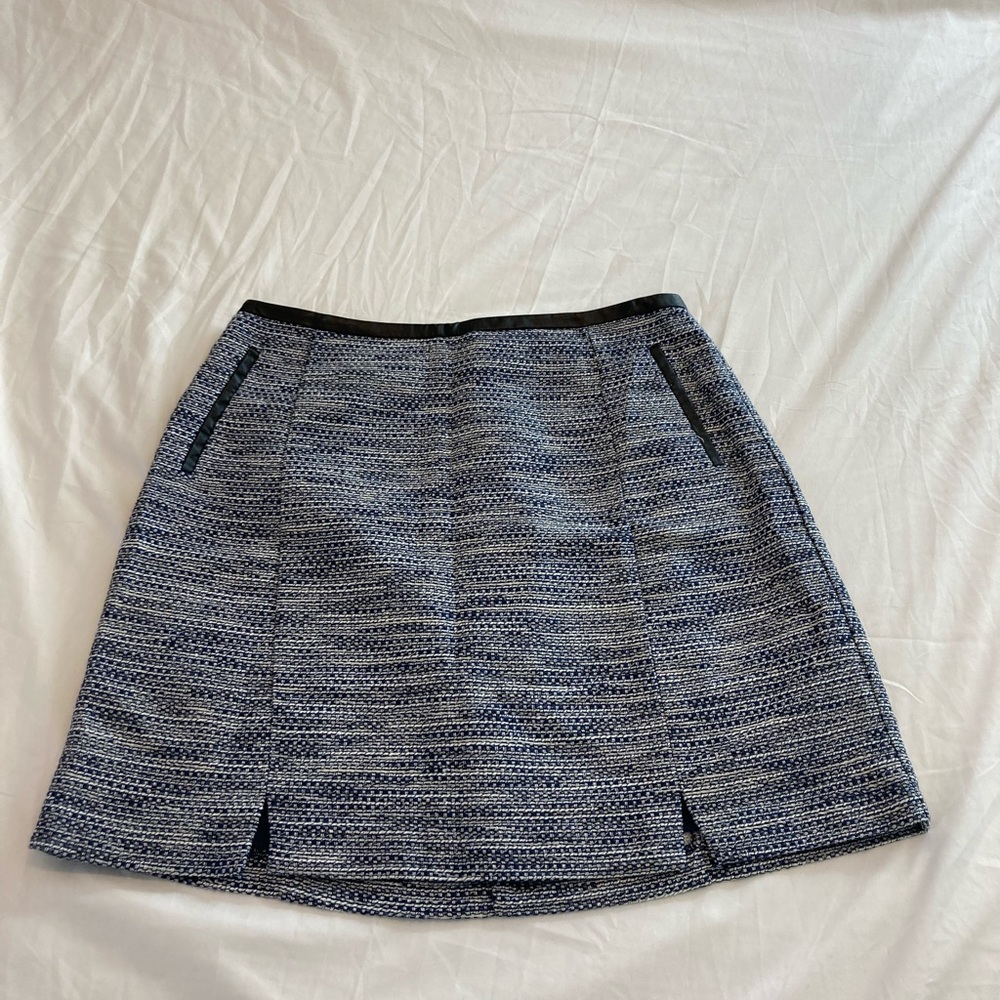 Oasis tweed blue miniskirt - size 12 UK/8 US